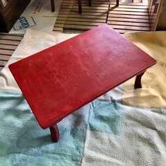 昭和 レトロ　赤い座卓
