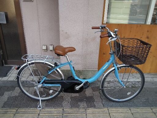 【本体のみ】[Panasonic]ViVi・LU(ビビ・LU) 24吋電動アシスト自転車(ターコイズブルー)
