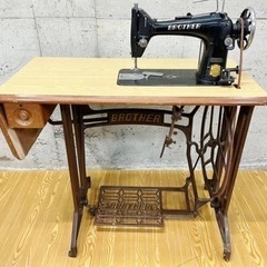現状品 BROTHER ブラザー 家庭用足踏みミシン TA1-B618 足踏みミシン