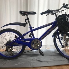 自転車 クロスバイク　マウンテンバイク　20インチ 男の子　ブルー