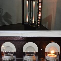 【ヤ取6/8終了】≪zyt1440ジ≫ 三和サインワークス スタンドサイン 点滅型 矢印 AC100V 50Hz用 内照看板/電照看板/両面電飾スタンド 現状品 60324-07