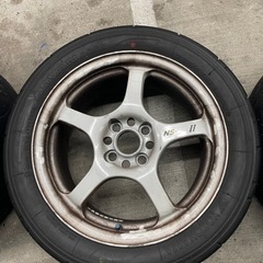 IMPUL NS-GTⅡ 4本 16インチ 7J +52 4H PCD100 YK12 車のパーツ タイヤ、ホイール
