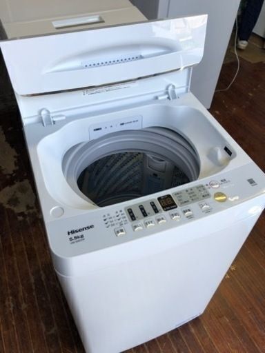 福岡市内配送設置無料 ハイセンス 5．5kg全自動洗濯機 e angle select  