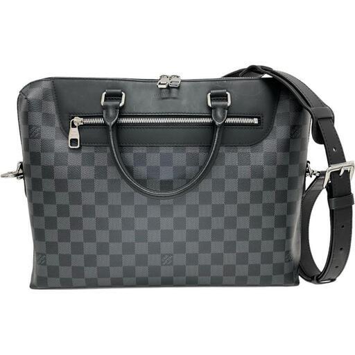 【LOUIS VUITTON/ルイ・ヴィトン】 ポルトドキュマンジュールNM PDJ NM ダミエグラフィット N48260  ビジネスバッグ PVC/レザー ブラック メンズ【中古】【真子質店】【BL】【IIxx】