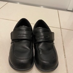 ムーンスター　子供靴　黒靴　18.5cm