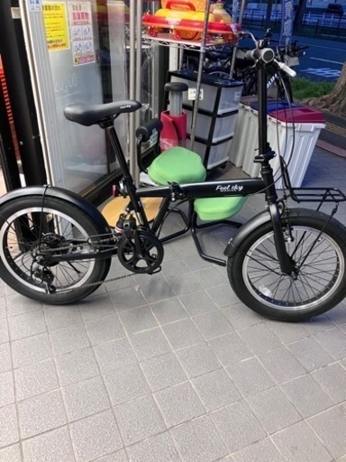 美品自転車20インチ6段変速折りたたみ自転車  no,926