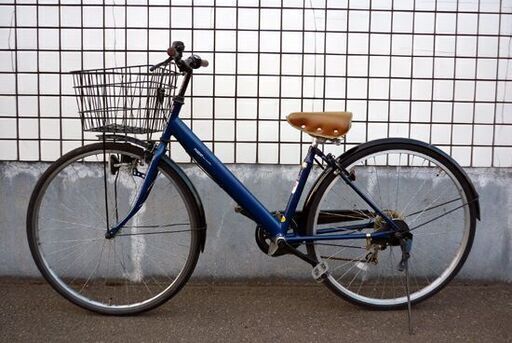 ママチャリ 自転車 27インチ シティサイクル ネイビー 楽天市場】ママチャリ 27インチ（カラーネイビー）（シティサイクル