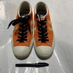 コンバースCONVERSE　スニーカー　オレンジ　オールスターワ...