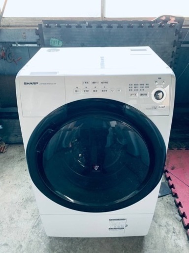 SHARP ドラム式電気洗濯乾燥機　ES-S7F-WR
