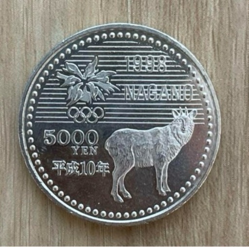 長野オリンピック記念コイン　5000円プルーフ硬貨