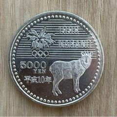 長野オリンピック記念コイン　5000円プルーフ硬貨