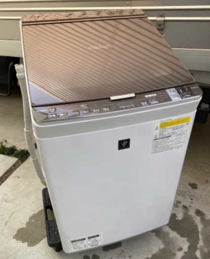 SHARP シャープ 洗濯機 ES-GX9A-T プラズマクラスター 9.0kg Used・良品