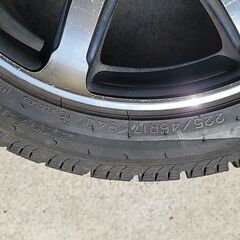 8j-17オフセット34  PCD114.3  ナンカンAW-1 225-45R17