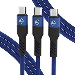 ❤️新品❤️3本セット USB-C ロープケーブル 2m 急速充...