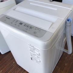 北九州市内配送無料　保証付き　2022年　パナソニック 全自動洗濯機 5kg ニュアンスグレー NA-F50B15-H ビッグウェーブ洗浄   