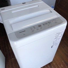 北九州市内配送無料　保証付き　2022年　パナソニック 全自動洗濯機 5kg ニュアンスグレー NA-F50B15-H ビッグウェーブ洗浄   