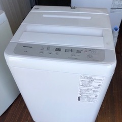 北九州市内配送無料　保証付き　2022年　パナソニック 全自動洗濯機 5kg ニュアンスグレー NA-F50B15-H ビッグウェーブ洗浄   