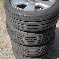 215/45/R17 タイヤ4本ホイール付き　 溝残りは5.5mm