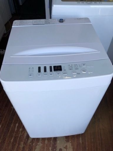福岡市内配送設置無料　2020年式　全自動洗濯機 ホワイト AT-WM5511-WH [洗濯5.5kg /乾燥機能無 /上開き]