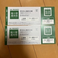 琉球海炎祭のチケット2枚