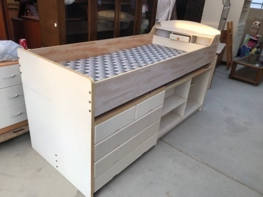 ニトリ スチールハイベッド HB-001WH ロフトベッド (直引渡し限定) ニトリ スチールハイベッド HB-001WH ロフトベッド (直引渡し限定