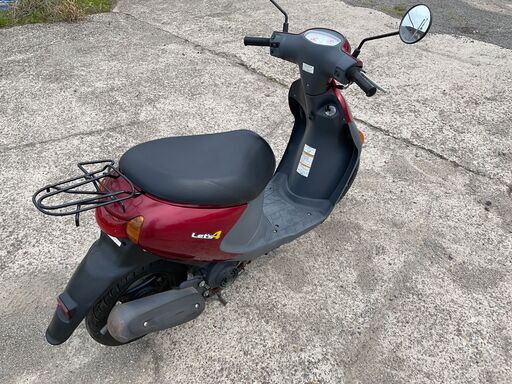 スズキ 原付 レッツ4 CA45A UZ50DL2 原付 スクーター 50cc  インジェクション車 Fi 4スト 実働 機関良好 レッド 赤系 鳥取 陸送可 販売証明可 スズキ 原付 レッツ4 CA45A UZ50DL2 原付 スクーター 50cc