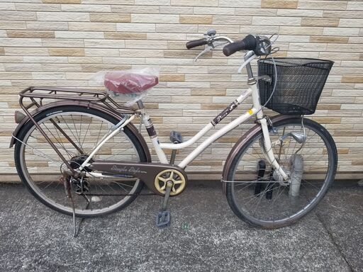中古自転車 6段変速 26インチ LEDオートライト 軽整備済み 防犯登録対応 町田市 相模原市 MM213