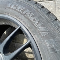 値下げしました スタッドレス4本ホイールセット、タイヤラック付き　