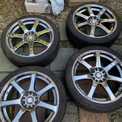 タイヤの画像載せましたWORK 18インチ　アルミホイール