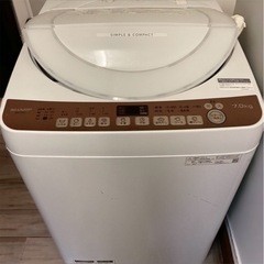 SHARP 風乾燥付き全自動洗濯機 ES-T712