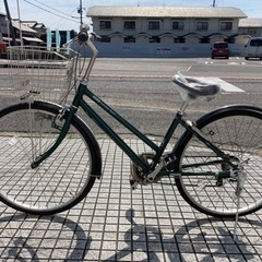 【26インチ自転車】ブリヂストン製　6段変速付　BAA認定車❗️前タイヤ、チェーン、前カゴ、サドル新品❗️リヤタフタイヤ使用　若林自転車　膳所店　SALE中❗️