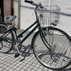 【26インチ自転車】ブリヂストン製　6段変速付　BAA認定車❗️前タイヤ、チェーン、前カゴ、サドル新品❗️リヤタフタイヤ使用　若林自転車　膳所店　SALE中❗️