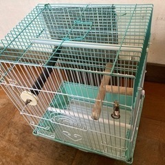 小型用（文鳥、ジュウシマツ等）鳥カゴ（飼育セット一式）