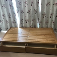 引取日限定】無印良品 収納付きベッドフレーム