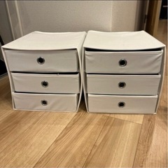 IKEA☆布製3段収納