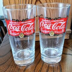 コカ・コーラ グラス 高さ15cm 　ガラス製　4個セット