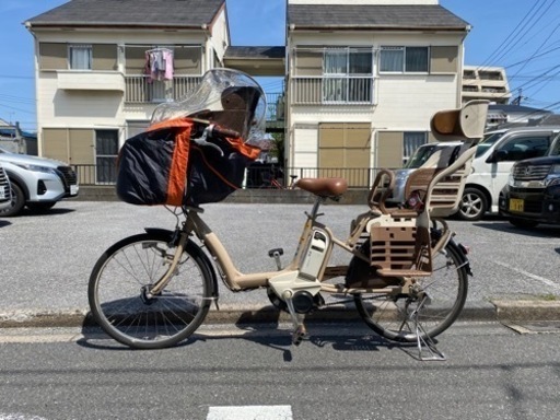 【電動】自転車3人乗り　ママチャリ