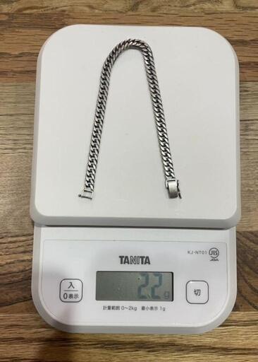pt850 w6面 喜平　ブレスレット　20cm 22gの出品です。