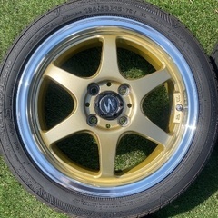 お話中です　ホイール　夏タイヤ付き　5J×15 4H PCD100 軽自動車