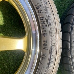 お話中です　ホイール　夏タイヤ付き　5J×15 4H PCD100 軽自動車