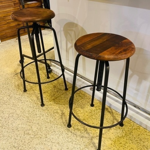 【武蔵小山店】【在庫3点→2点】関家具　クラッシュゲート　CRASH GATE knot antiques ノットアンティークス　コンベックスⅢ スツール　L サイズ　コンベックススツール　アイアン　インダストリアル　塩系　男前　インテリア　カウンター　ハイスツール