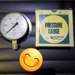 【新品長期自宅保管】山本計器圧力計