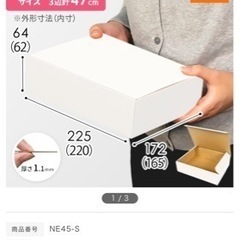 ダンボールワン 【宅配60サイズ】 ダンボール箱（白・A5サイズ）NE45-S