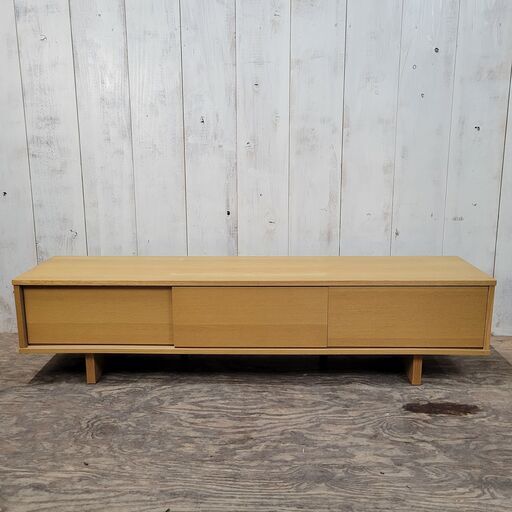 良品計画 TVボード オーク材 W1500×D350×365mm 無印良品 24d菊E