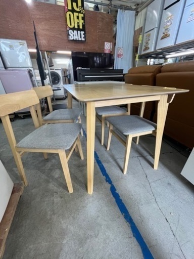 配達可【家具 ダイニングセット】　クリーニング済　管理番号11304