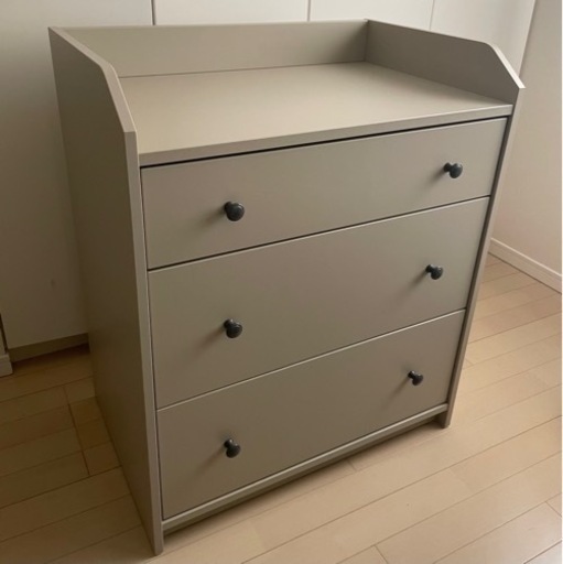 IKEA HAUGA ハウガ チェスト クローゼット 引き出し 洋服箪笥 収納 ベージュ
