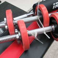 iROTEC / アイロテック 筋トレセット ダンベル バーベル ベンチ【ユーズドユーズ名古屋天白店】 JO4-05