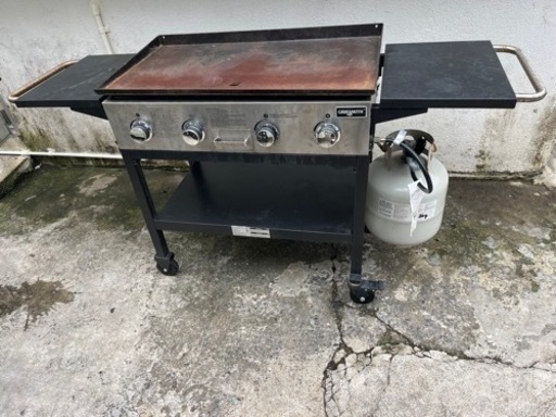 USGrillSmith 4バーナーガスグリルBBQ鉄板焼グリル焼ガスタンク付きプロフ必読