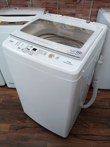 AQUA　ガラストップ 洗濯機　6kg　AQW-GV70H 　2020年製　■買取GO‼　栄和店