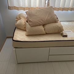 【相談中】収納付きシングルベッド